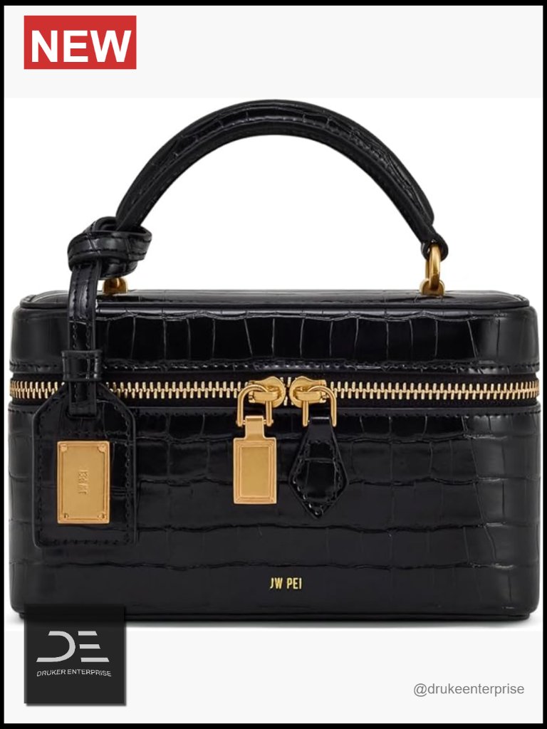 Top Handle Satchel Croc-Embossed Vegan Leather Crossbody Bag